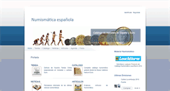 Desktop Screenshot of catalogodemonedas.es